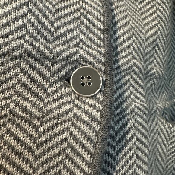 Talbots Merino Wool Herringbone Knit Sweat Blazer Jacket L - Picture 4 of 10